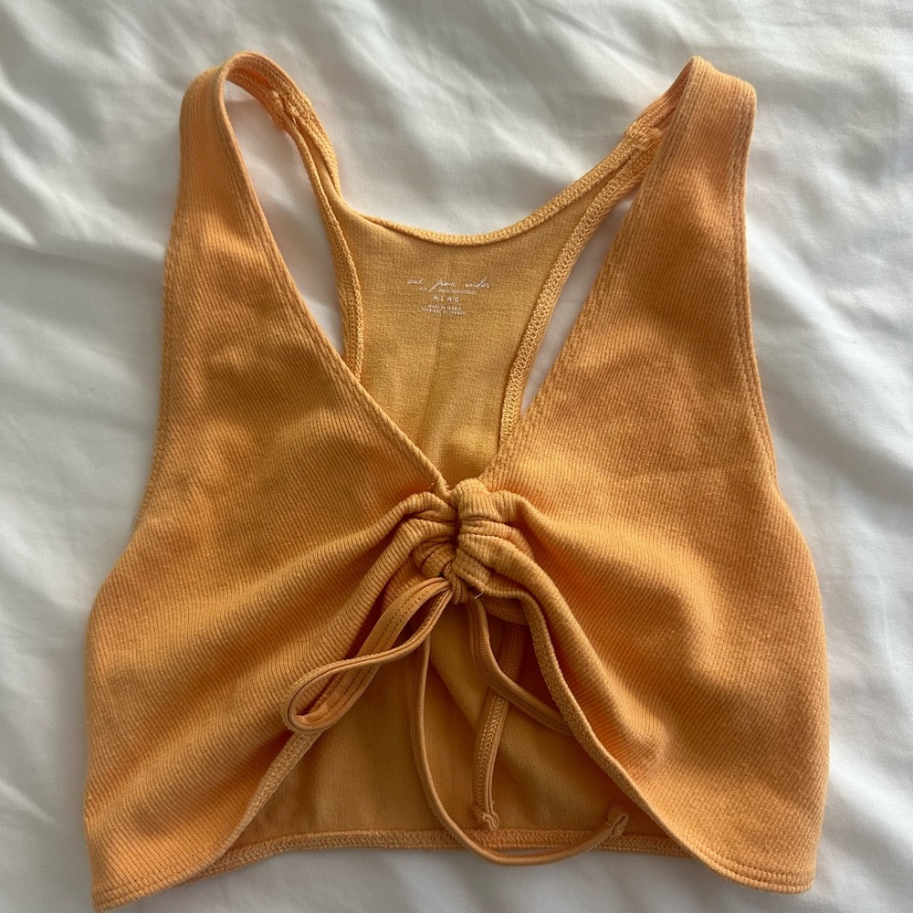 Urban orange crop top